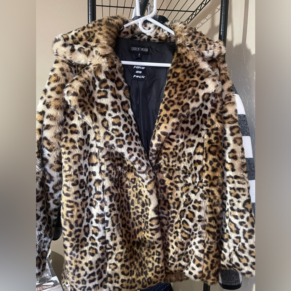 Dolls Kill, Current Mood, Fake As F*ck leopard print party, event, fashion coat